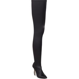 Tony Bianco thigh high satin boots
